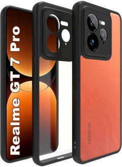 UNBLACK UNBLACK Case Cover Shockproof Hard PC Back Soft TPU Frame Anti-yellowing Slim Protective Cover Compatible with Realme GT 7 Pro (Clear) 