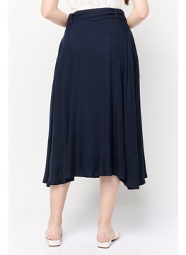 Harmont & Blaine Women Pleated A Line Skirt, Black  - Image 3