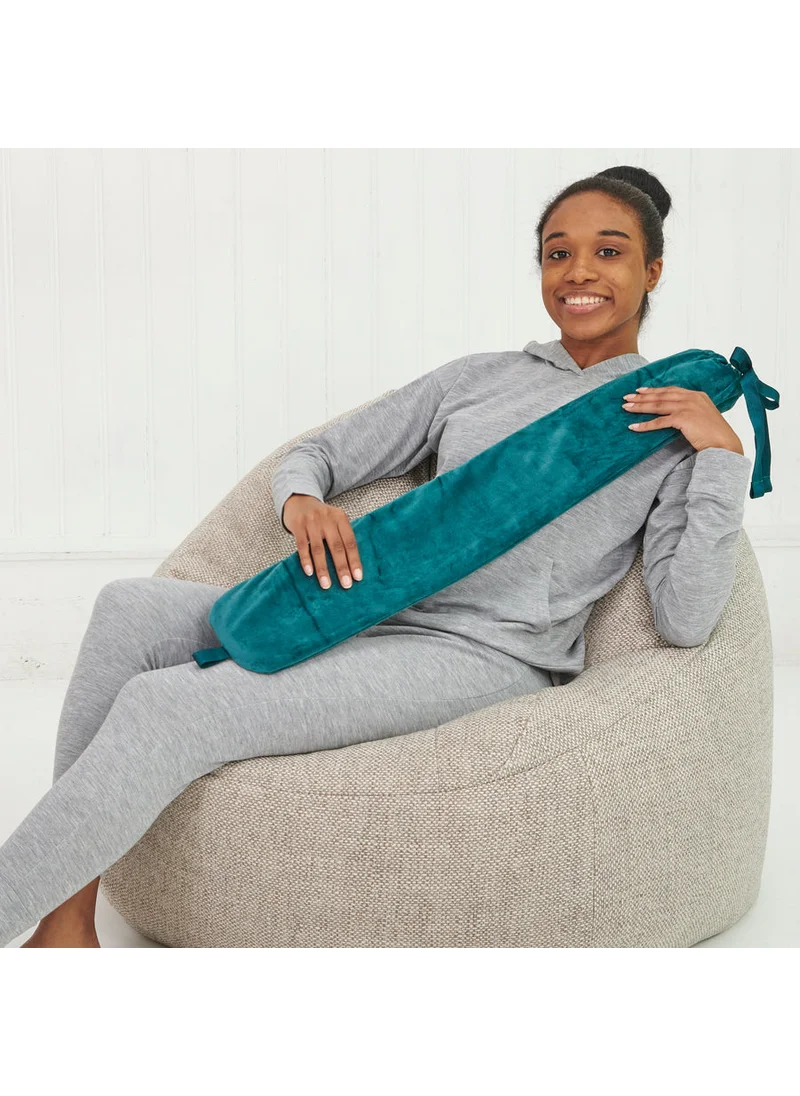 اروما هوم Long Hot Water Bottle - Teal Velvet 2L -