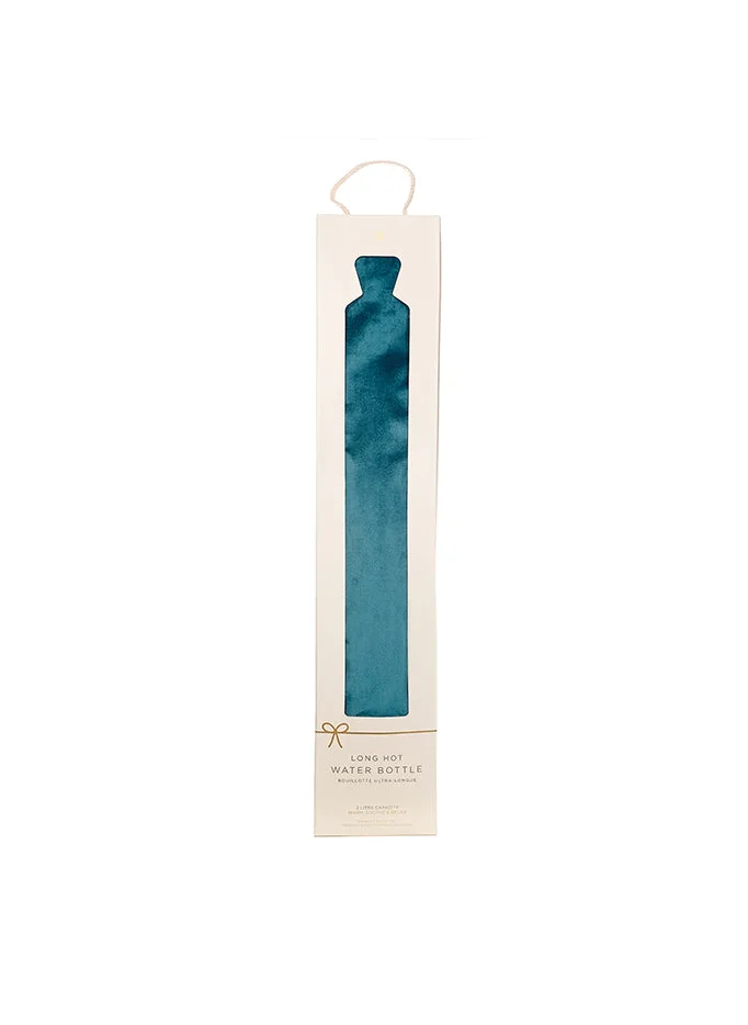 اروما هوم Long Hot Water Bottle - Teal Velvet 2L -