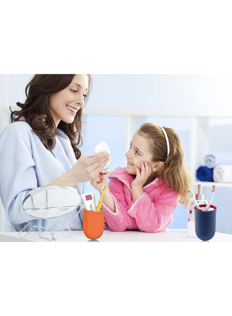 Excefore 1pc Travel Toothbrush Cup 4 in 1 Creative Multifunctional Capsule Mouthwash Cup - Image 3