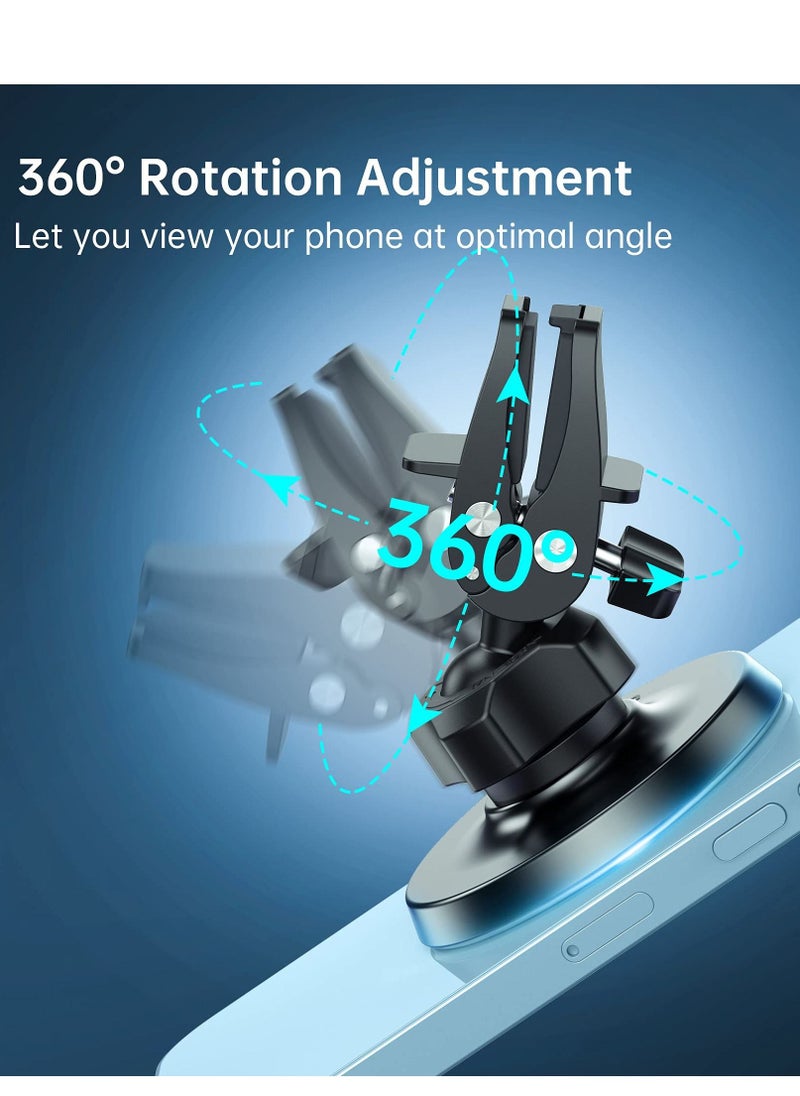 Excefore - Magnetic Car Mount Phone Holder - Mag Safe Air Vent Phone Mount for Car Compatible with iPhone 14 13 12 Pro Max Mini Plus, Mag Safe Case, 360° Adjustable Mag Safe Car Mount Phone Holder for All Phone - Image 1