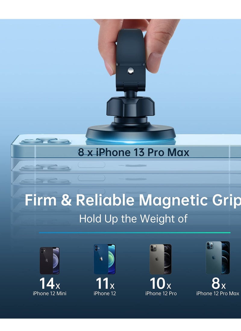 Excefore - Magnetic Car Mount Phone Holder - Mag Safe Air Vent Phone Mount for Car Compatible with iPhone 14 13 12 Pro Max Mini Plus, Mag Safe Case, 360° Adjustable Mag Safe Car Mount Phone Holder for All Phone - Image 1