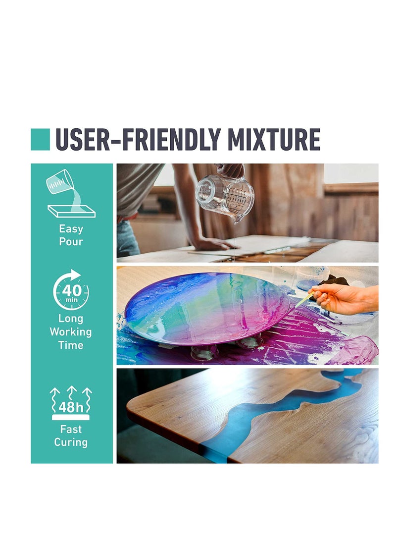 Premify - Epoxy Resin, 2 Gallons (7.5kg) High Performance Epoxy, Gloss Bubble Free & Crystal Clear Glue, Fast Curing Epoxy Kit for Jewelry Making, Arts & Crafts, Coating, Etc - Image 1
