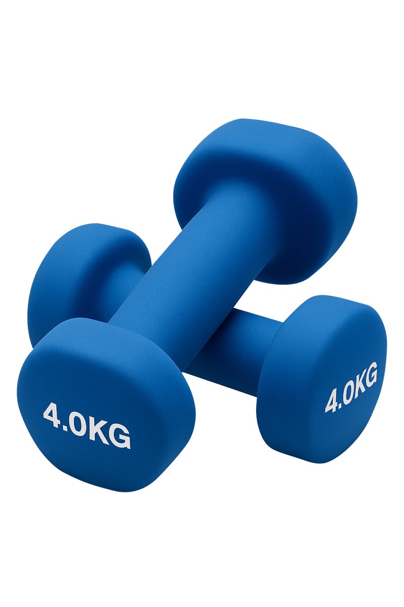 ENDLESS  Neoprene Dumbbell Pair, 2 x 4Kg ,Material : Iron with Neoprene coat | Exercise and Fitness Weights for Women and Men at Home/Gym - Image 1
