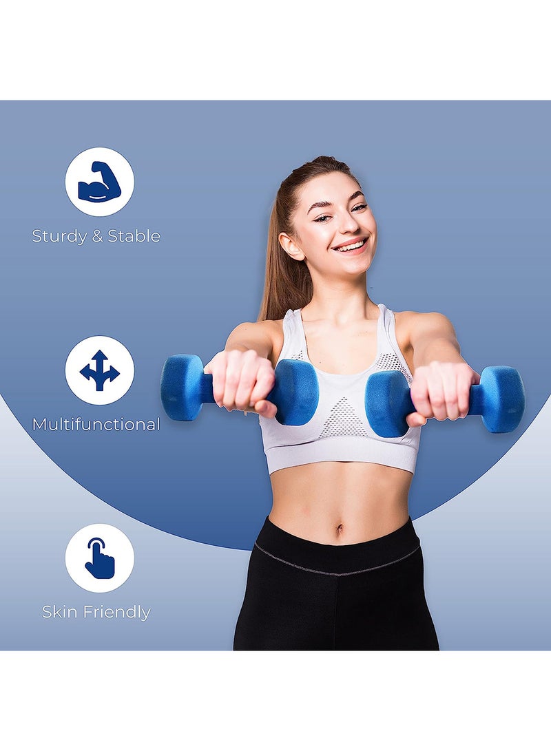 ENDLESS  Neoprene Dumbbell Pair, 2 x 4Kg ,Material : Iron with Neoprene coat | Exercise and Fitness Weights for Women and Men at Home/Gym - Image 3