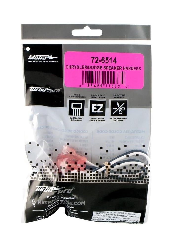 Metra 72-6514 Speaker Harness for Chrysler/Dodge - Image 3