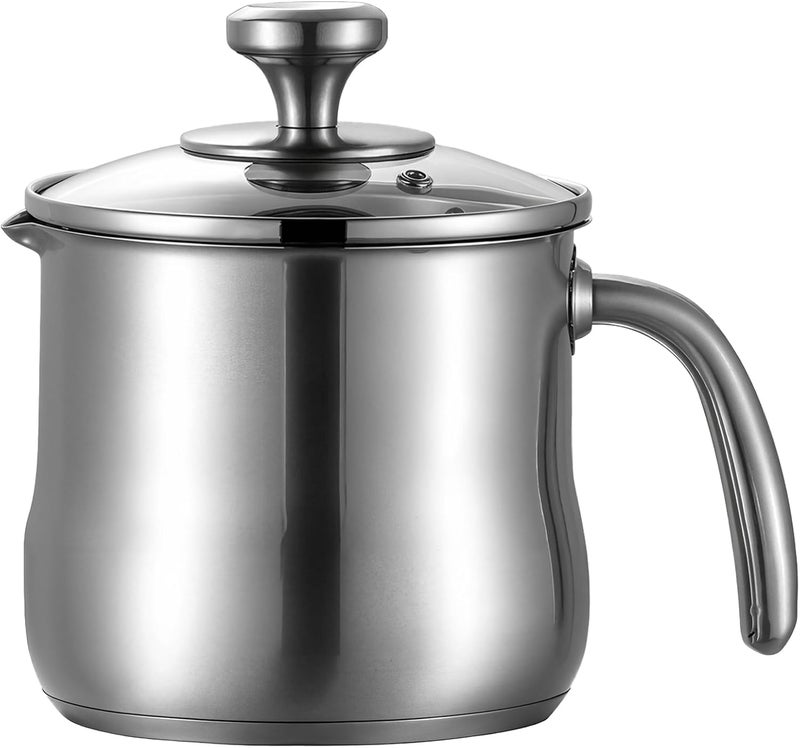 Generic Pan Milk Stainless Steel 14 Cm / 5.51 In For Stove, 304 Multi-Function With Pot Spout Pour, Non-Coated, And Soup For Suitable More, Milk, Easy Pouring And For Great Cooking High-Temperature - Image 1