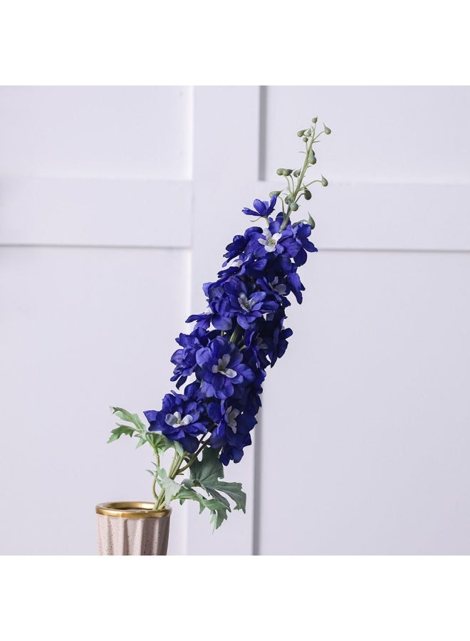DANUBE HOME Bloomvogue Artificial Dark Blue Delphinium Flowers Real Touch Bouquet Flowers for Wedding Party Home Centerpieces Arrangements Bouquets 94Cm Blue  - Image 1