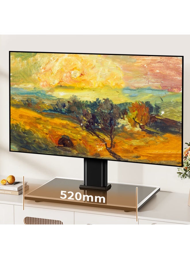 قاعدة تلفزيون عالمية Xizhou Night Rain 32-70 بوصة متوافقة مع Xiaomi و Hisense و Haier و Tcl حاملة سطح مكتب بدون حفر - Image 2