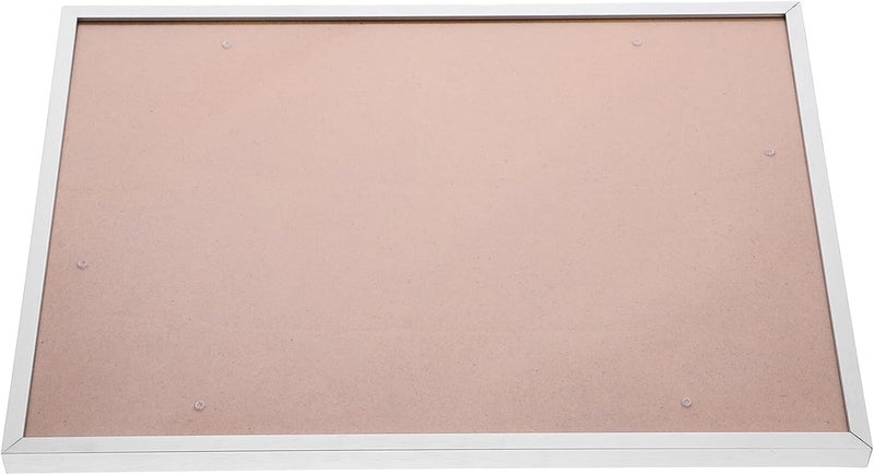 إطار صور من الألومنيوم للجدران وديكور المنزل، بحافة ضيقة ومقاس A3 (29.7×42 سم)، حامل لملصقات معدنية فضية، مناسب لغرفة النوم والمكتب - Image 1