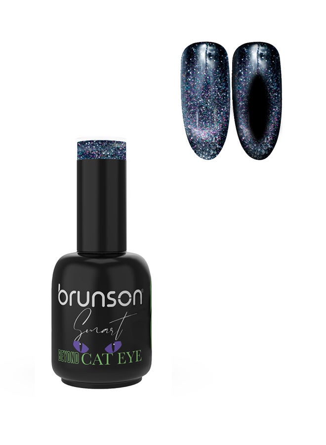 brunson Gel Nail Polish 15ml Smart Beyond Cat Eye Gel Polish Glossy Shine Finish Long Lasting Sparkle UV Soak off Gel Nail Polish for Nail Art French Manicure Pedicure Salon Quality Chip Resistant Gel Nail