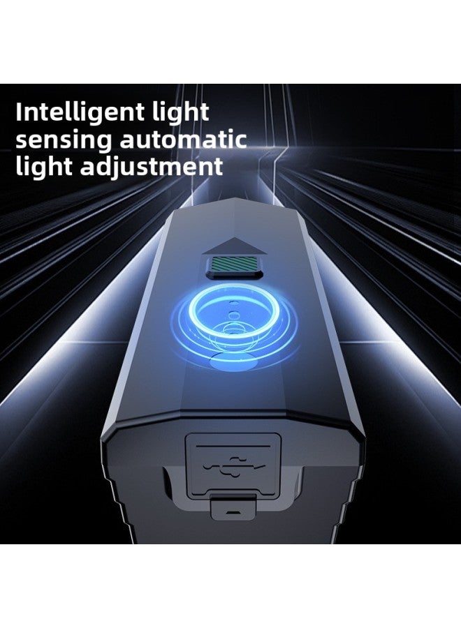 Loquat Bicycle Light Remote Control Horn Strong Light Long-range Front Light Light Sense Mountain Road Bike Led Put Vertigo Riding Light-Color:Ss B7-1 Digital Battery Level Indicator (1600 Mah) - Image 3