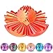 Olee Odee Gear Ball Fidget Toys Steampunk Gear Sphere Stress Relief for Kids Adults 3D Printed Unique Funny Gift for Christmas White Elephant Stocking Stuffer Sunset Red - Image 2