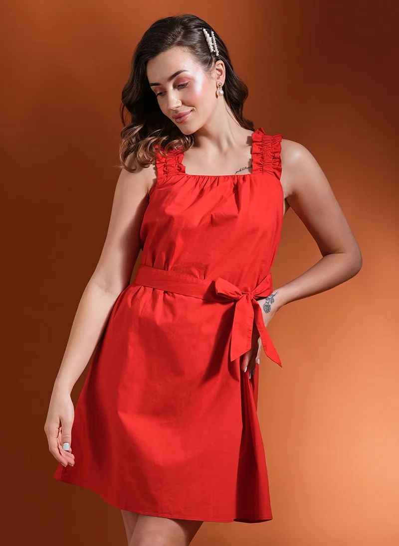globus Globus Women A-Line Bow Mini Dress