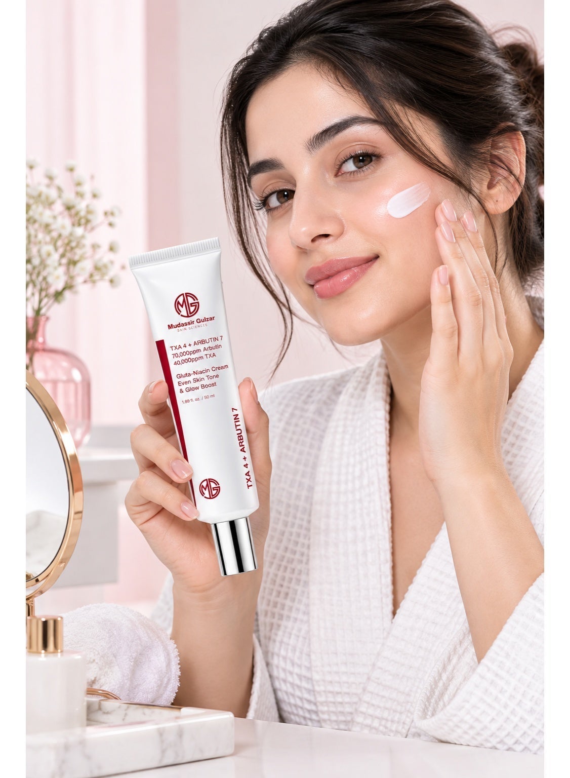 glutathione tube cream review MUDASSIR GULZAR Arbutin 7% + Tranexamic Acid 4% For Men and Women, 70,000ppm Arbutin Cream 50ml, 40,000ppm TXA, Niacinamide, Cream to Supports Even Skin Tone, Enhances Skin Clarity, Korean Skin prod-CTEARS