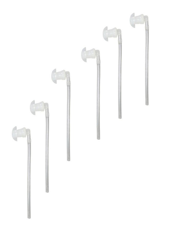 أف سي أس سدادات أذن سيليكونية شفافة من FCS لأجهزة السمع خلف الأذن وأجهزة السمع الجيبية، مع وصلات أنبوبية ومرفقية (صنع في الهند، 6 قطع، متوسطة - 10 مم). - Image 1