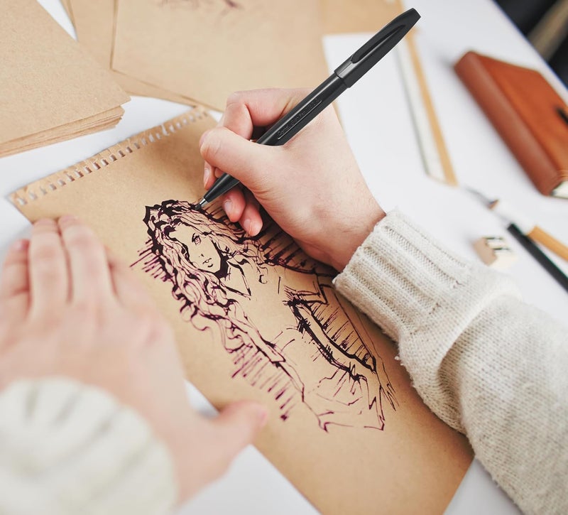 بنتل Pentel S520 قلم توقيع - أسود - Image 3