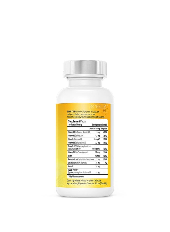 ESTHELIV® Super B Complex with PQQ - 60 VegeCaps - Image 2