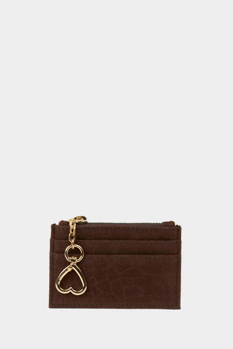 Woman Faux Leather Business Card Wallet