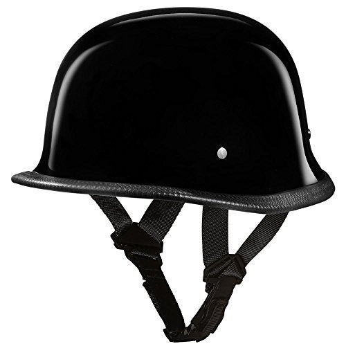 Daytona Helmets Daytona Half Shell German Motorcycle Helmets DOT Approved for Superior Safety and Style Comfortable Durable and Perfect for Riders Who Want a Retro Look with Modern Protection Standards - Image 1