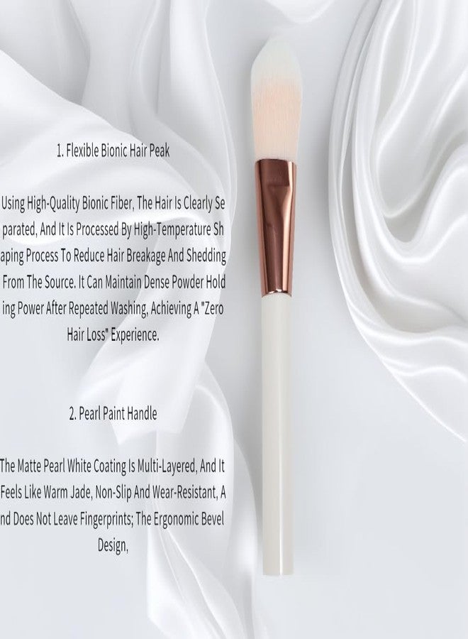 2 Pcs Make Up Brushes For Women,Foundation Makeup Brushes,With Wooden Handle Perfect For Blending, Buffing Liquids, Powders, Creams, Concealers (Type B x 2) - Image 5