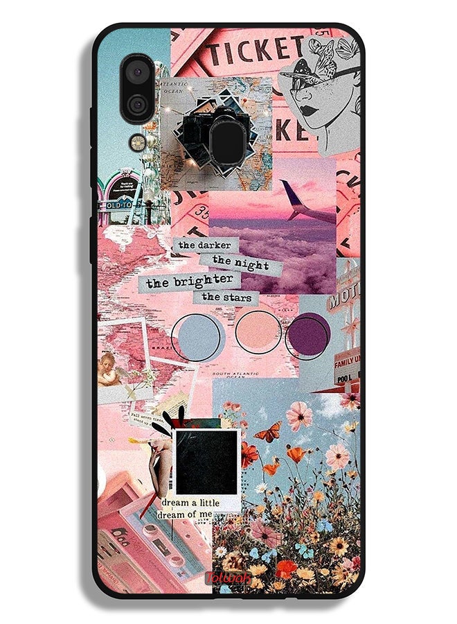 Tolwak Samsung Galaxy A20 Protective Case Cover The Darker The Night The Brighter The Stars - Image 1