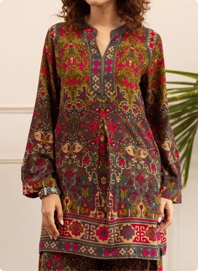 #Be Multicolor Printed Kurta Set