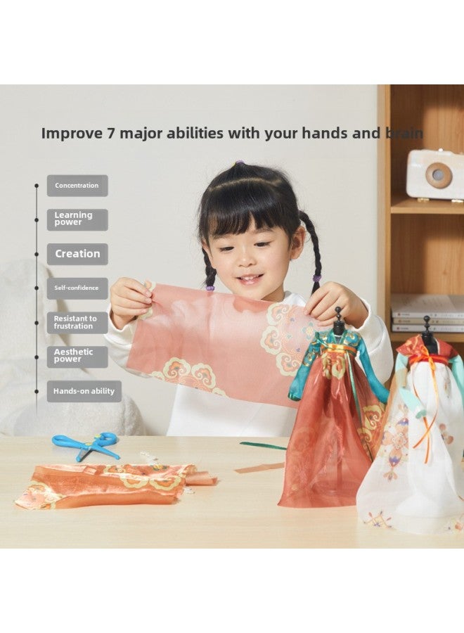 Lele Fish Handmade Children's DIY Making Material Cyber Popular Handmade Toy Girl Handmade Bag Clothing Design Children-Color:Ice And Snow Lolita  Super Luxury Gift Box Style  - Image 3