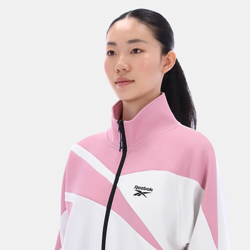 Reebok Barely Grey/Dusty Rose Reebok Vector Women's Track Top for Women | Best Price UAE