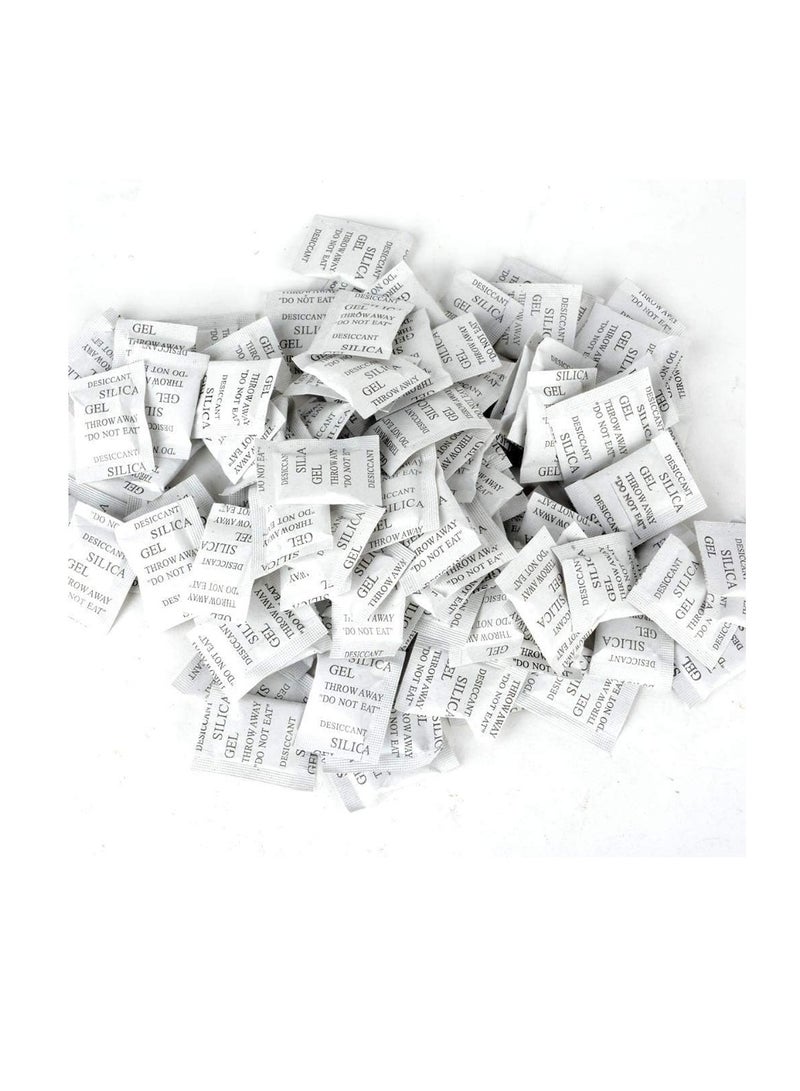 Non-toxic, moisture-absorbing silica gel 100 packs of 1 gram  - Image 1