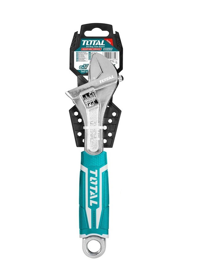 توتال تولز مفتاح ربط قابل للتعديل بالكامل بطول 300 مم (12 بوصة) - فولاذ Cr-V، فتحة فك من 0 إلى 45 مم، مقبض مريح مانع للانزلاق | أداة مفتاح ربط شديدة التحمل للسباكة والسيارات والمشاريع المنزلية - Image 3
