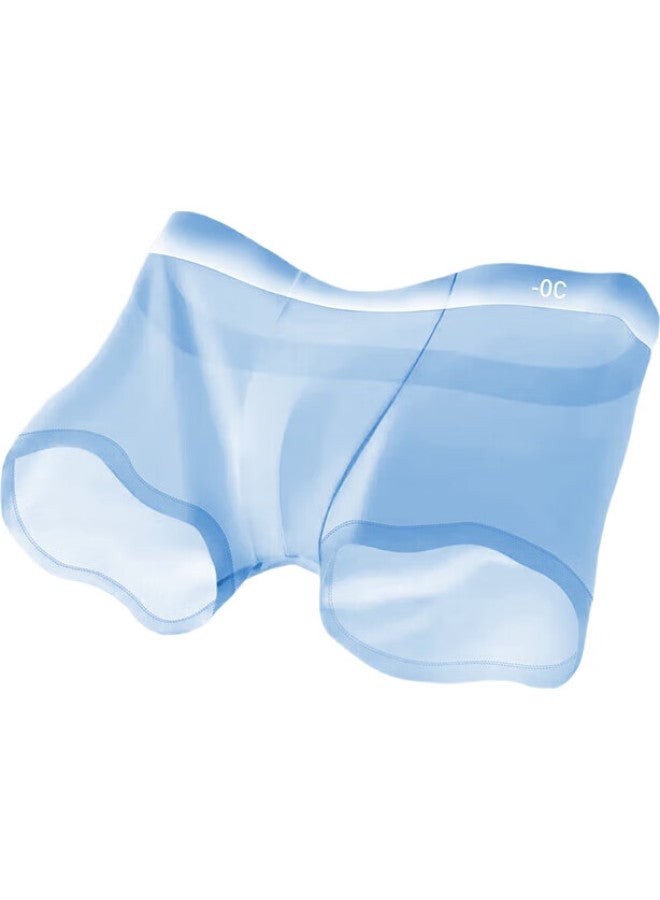 JOAE Ice Silk Men'S Underwear, Antibacterial Seamless Boxer Briefs, Breathable Summer Large Size Shorts, L - Image 1