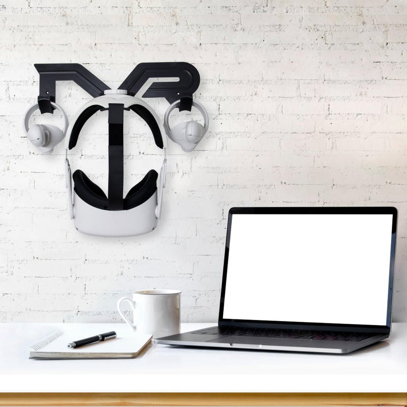 Universal Wall Mount Storage Rack Holder For VR Headsets Black - Image 5
