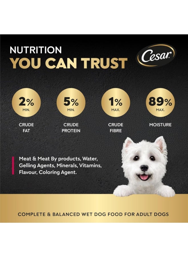 Cesar Beef Dog Wet Food Complete & Balanced Dog Nutrition 6 Pcs X 100G - Image 4