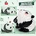 IBLOTIME Panda Building Blocks Set 3 in 1 Mini Animal Building Set Cute Panda Gifts Fun to Play Display Model for Teens Age 14 and Adults - Image 4