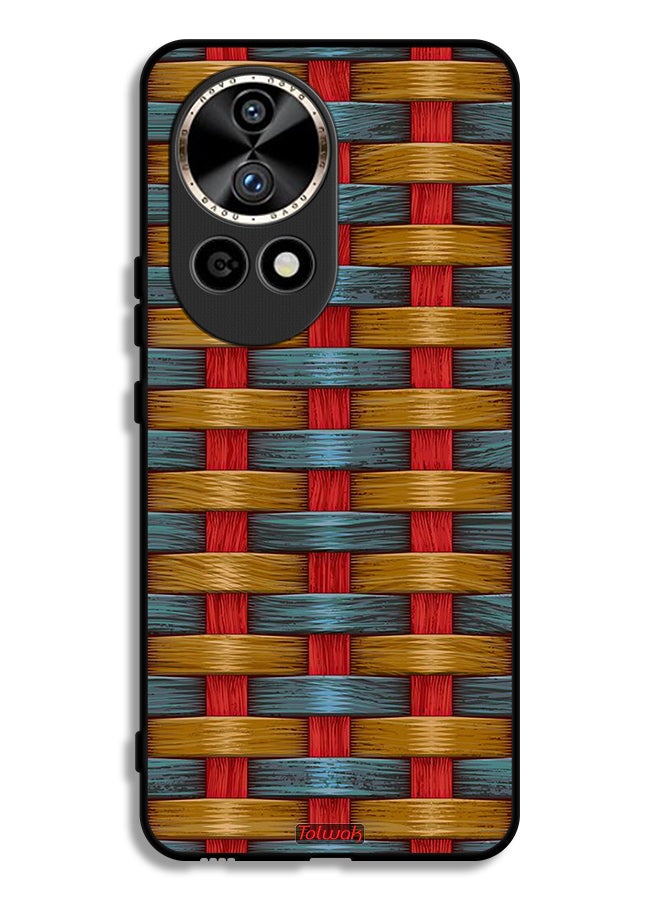 Tolwak Huawei nova 12 Pro 5G Protective Case Cover Strips Art Pattern - Image 1