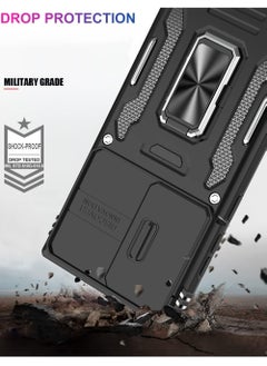 Rock Pow Galaxy S24 Ultra Case with Camera Cover Samsung S24 Ultra Cover Pass 16ft Drop Test Shockproof Protective Phone Case with Kickstand for Samsung Galaxy S24 Ultra  - Image 4
