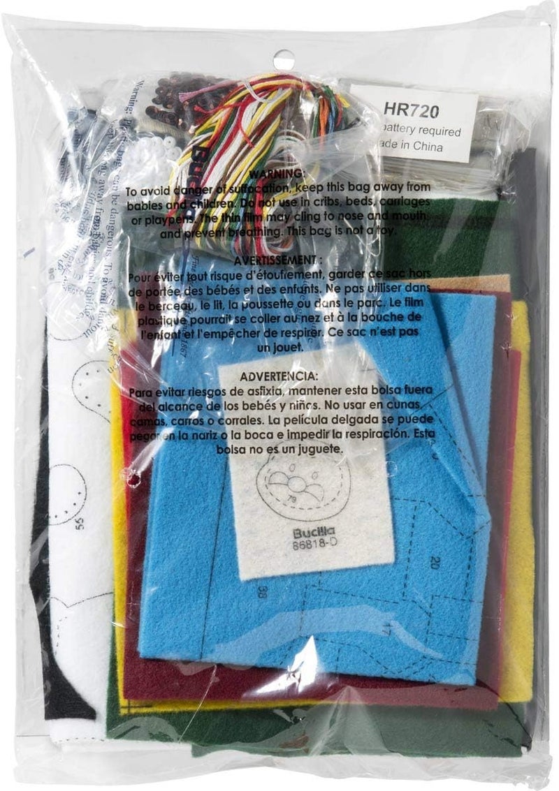 Bucilla 18-Inch Christmas Stocking Felt Appliqué Kit, 86818 Christmas Village - Image 2