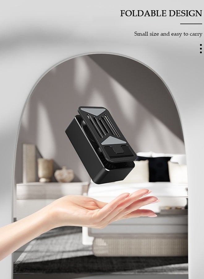 DUNISO Cell Phone Stand Three-In-One Bluetooth Speaker & Phone Stand & Power Bank  Rotatable 5000mAh Portable Speakers Phone Charger Stand for Desk - Image 3