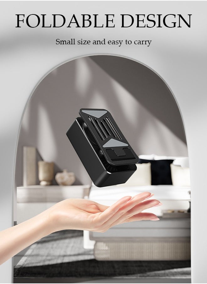 DUNISO - Cell Phone Stand Three-In-One Bluetooth Speaker & Phone Stand & Power Bank  Rotatable 5000mAh Portable Speakers Phone Charger Stand for Desk - Image 1