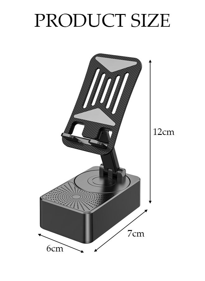 DUNISO - Cell Phone Stand Three-In-One Bluetooth Speaker & Phone Stand & Power Bank  Rotatable 5000mAh Portable Speakers Phone Charger Stand for Desk - Image 1