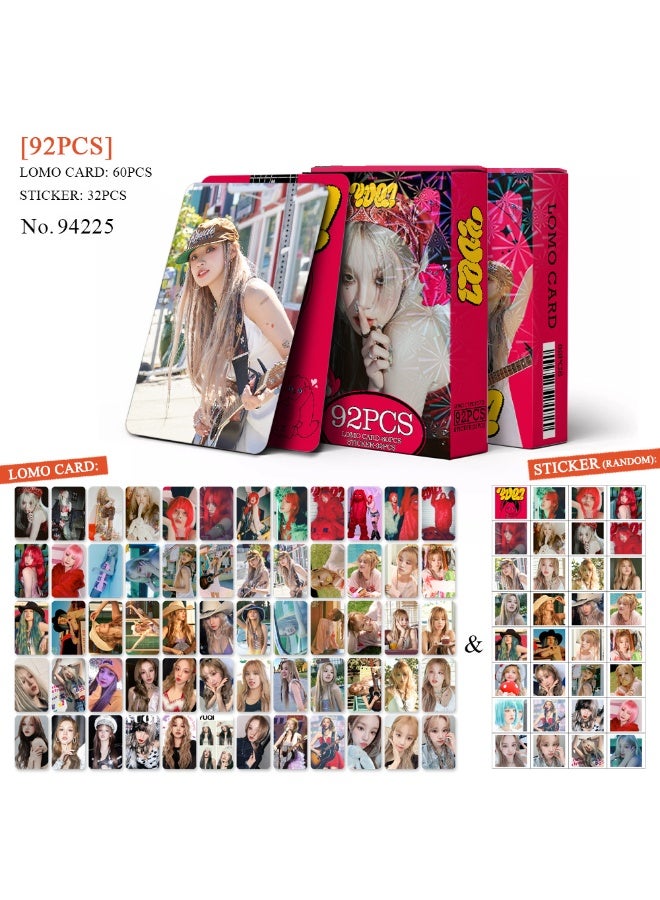 NIBEMINENT 92 Pcs Kpop YUQI Lomo Cards Card For Fans Collection Gifts - Image 1