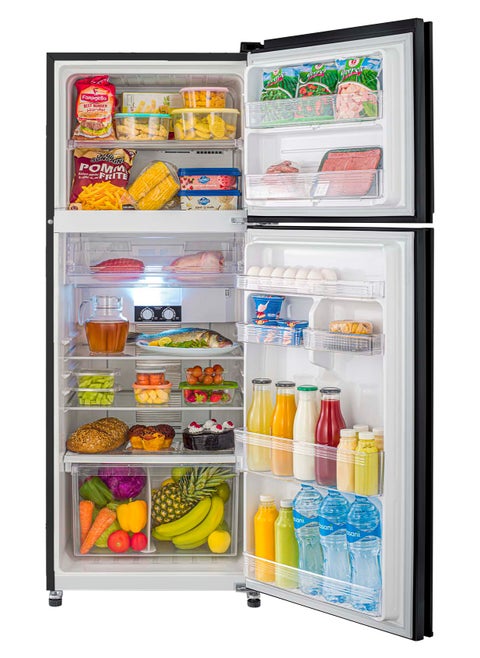 TORNADO Refrigerator Inverter No Frost 396 Liter Black, Nano deodorizer Filter, Hybrid cooling system RF-480TV-BK