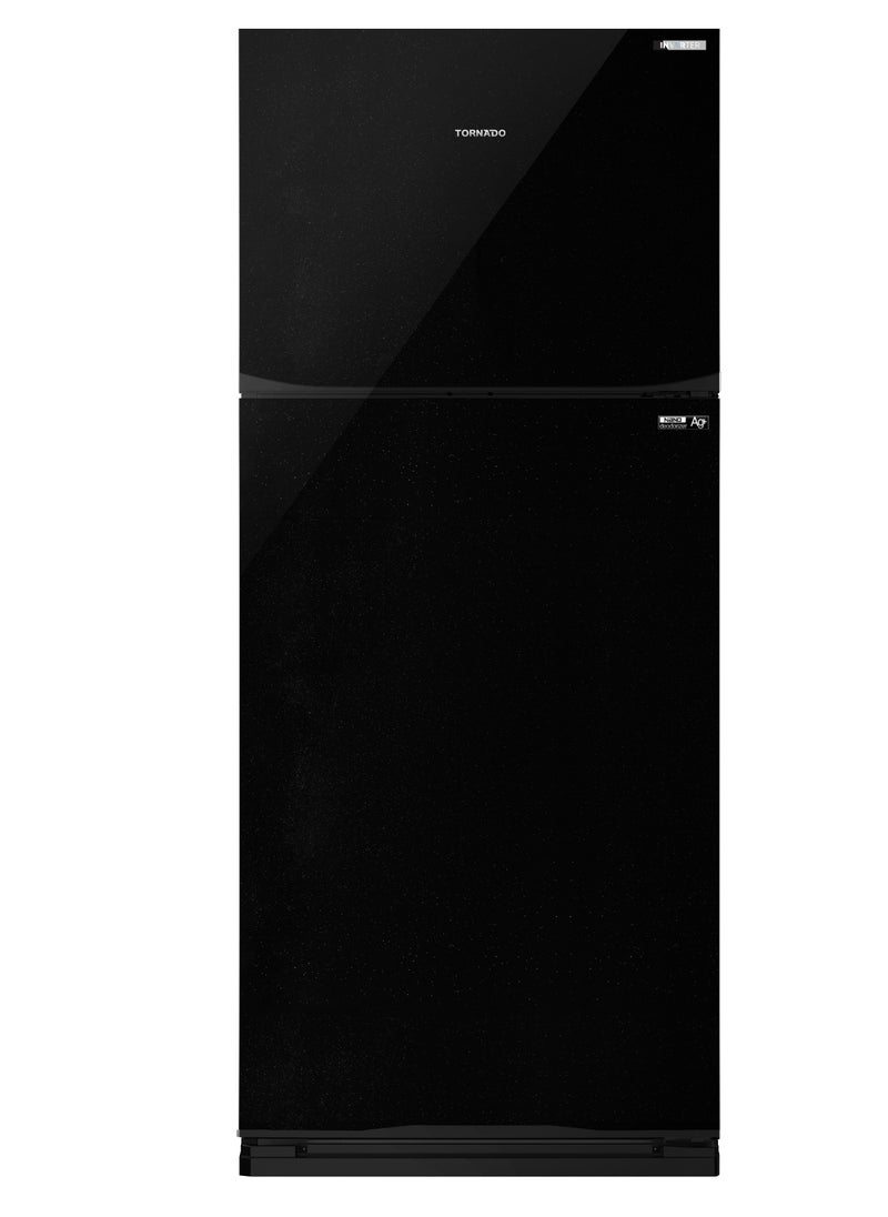 TORNADO - TORNADO Refrigerator Inverter No Frost 396 Liter Black, Nano deodorizer Filter, Hybrid cooling system RF-480TV-BK - Image 1