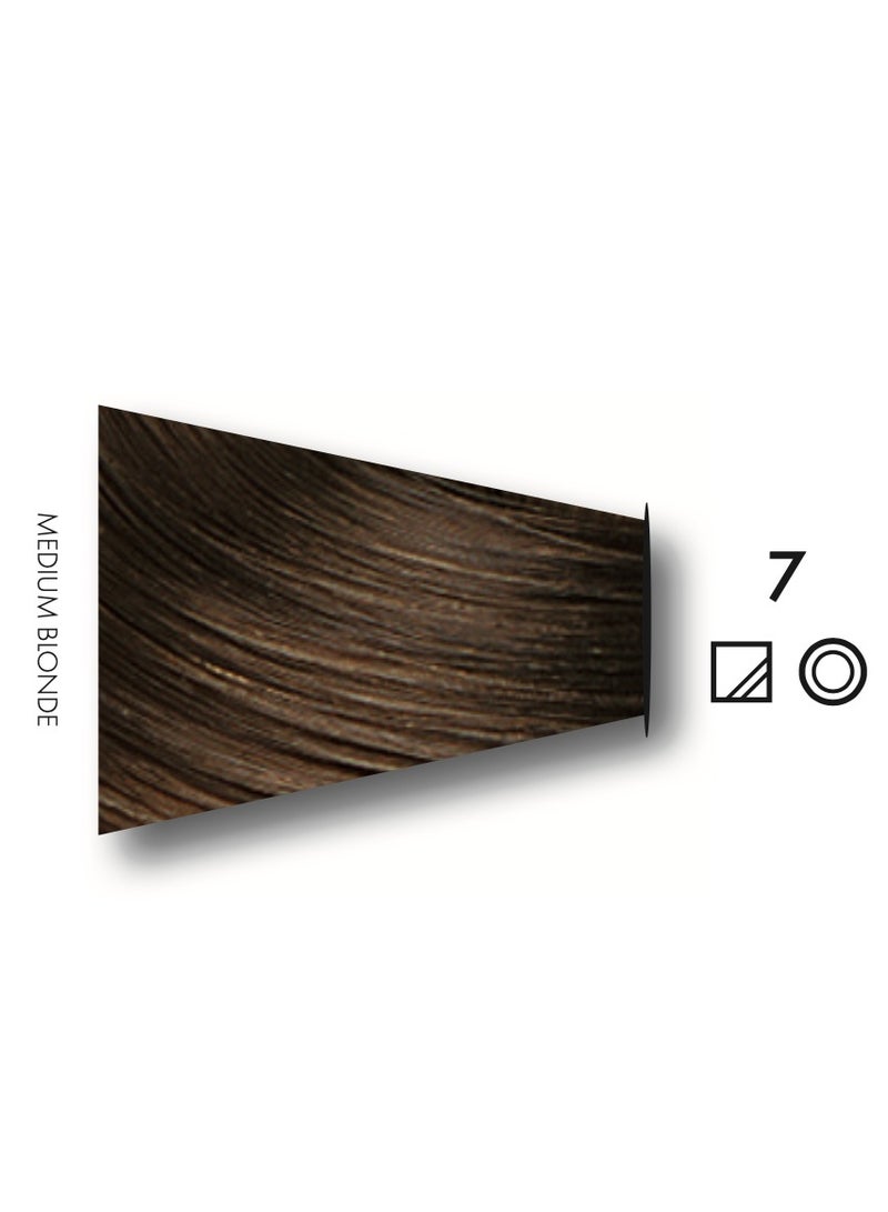 كين عبوتين من صبغة شعر كيون (تينتا) كولور رقم 7 أشقر متوسط تحتوي على بروتين الحرير المعالج بتقنية سولامر خالية من البارابين - Image 2