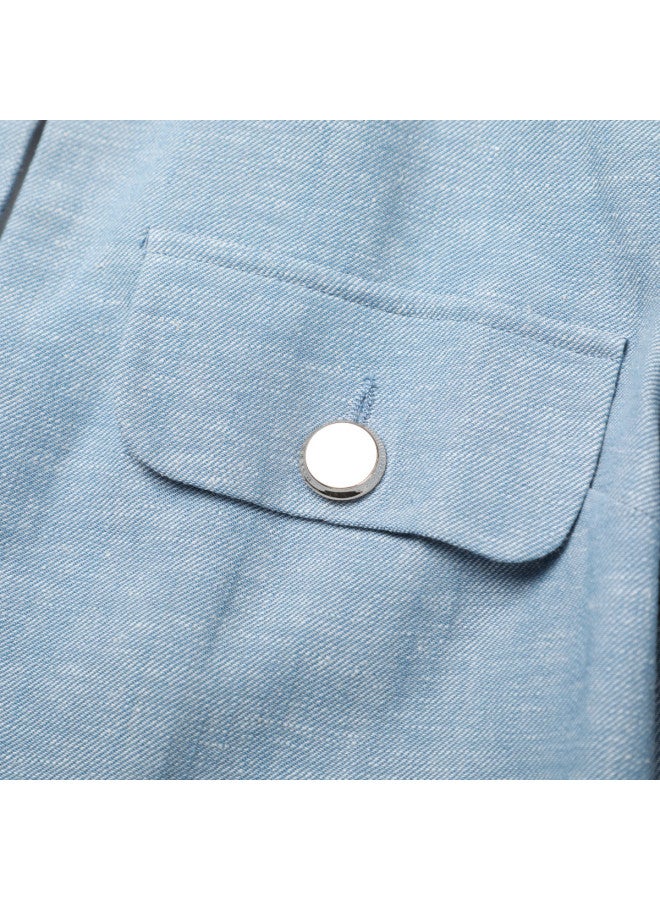 Zara women's Solid Color High-end Minimalist Quiet Luxury Button-up Shoulder Padded Stand Collar Blazer - Image 5