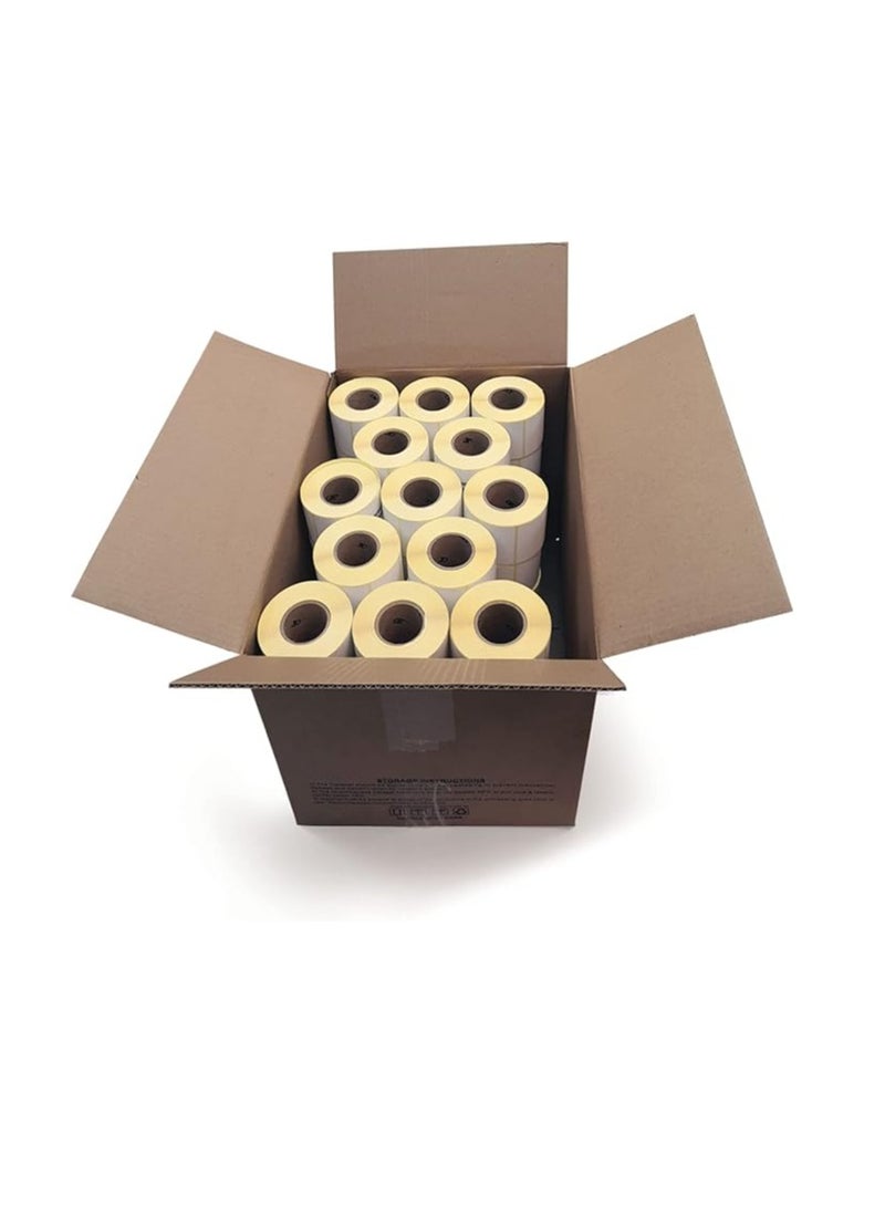 Libra Thermal Transfer Plain Barcode Label, 50mm x 25mm, White (PACK OF 50) - Image 1