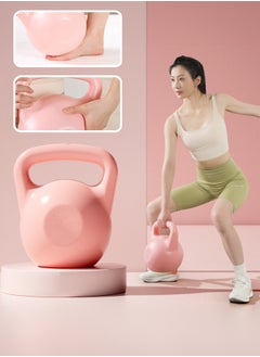 Occuwzz 4KG Water-Filled Kettlebell – Anti-Slip Grip Adjustable Weight for Strength Training & Home Workouts, Portable Fitness Kettlebell for Men, Women & Kids (Pink)  - Image 2