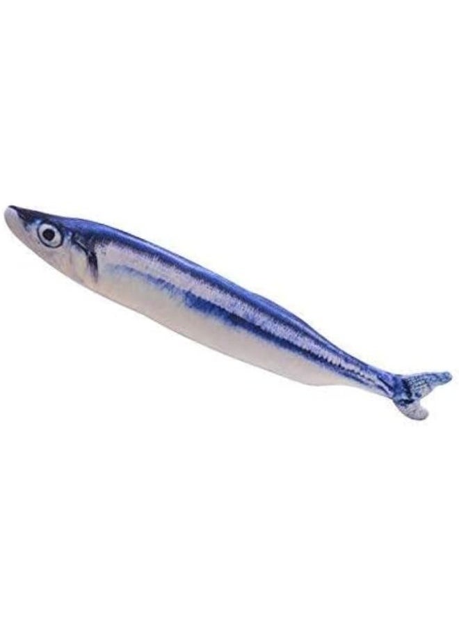 Generic - PULABO Cute Fish Shape Spanish Mackerel Catnip Cat Chew Toys Teeth Grind Claws Cat Pillow Convenient - Image 1
